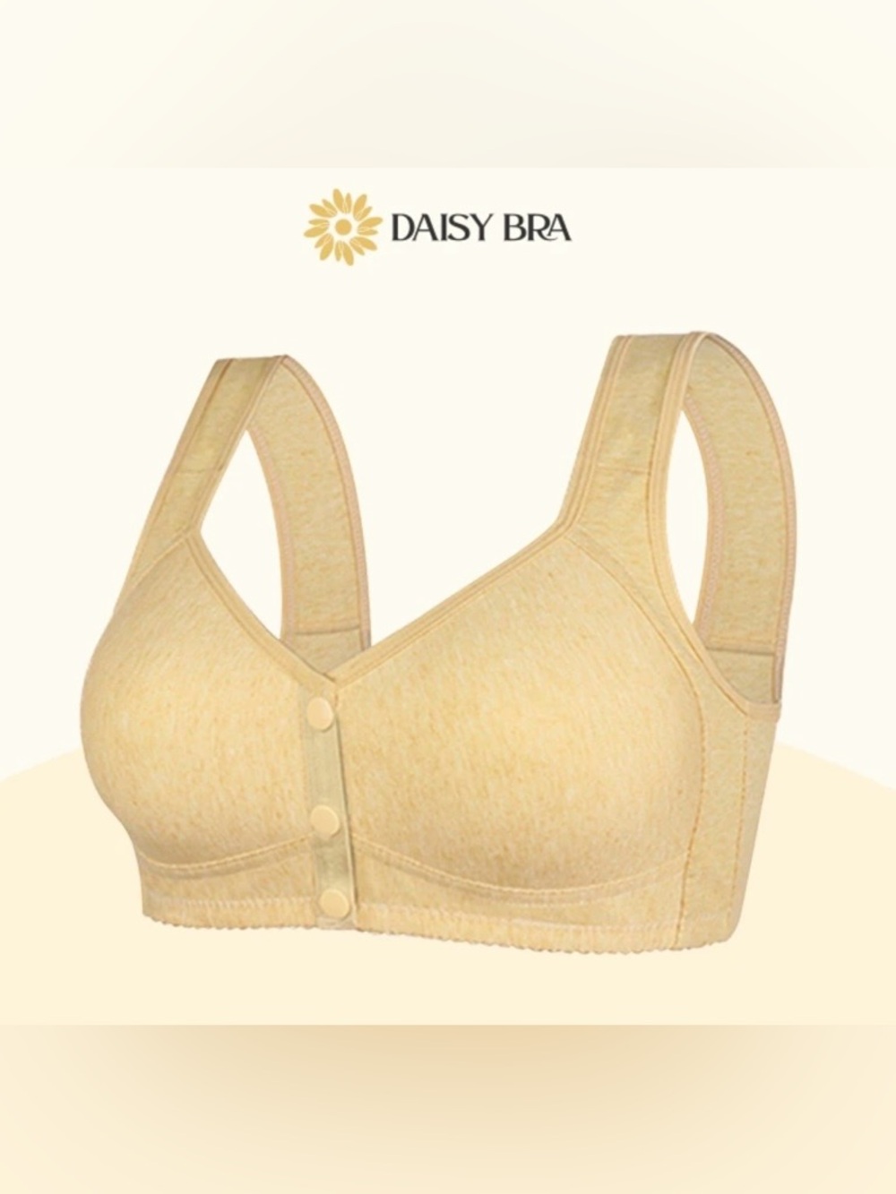 Women’s Daisy Bra in Pure Beige ~ Size L NEW